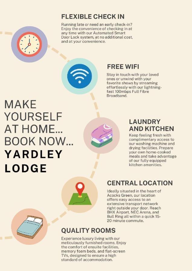 Yardley Lodge Birmingham Bagian luar foto